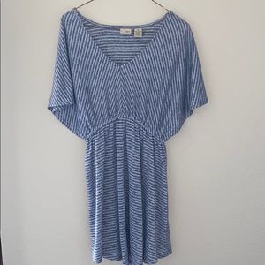 Blue & White Striped Dress